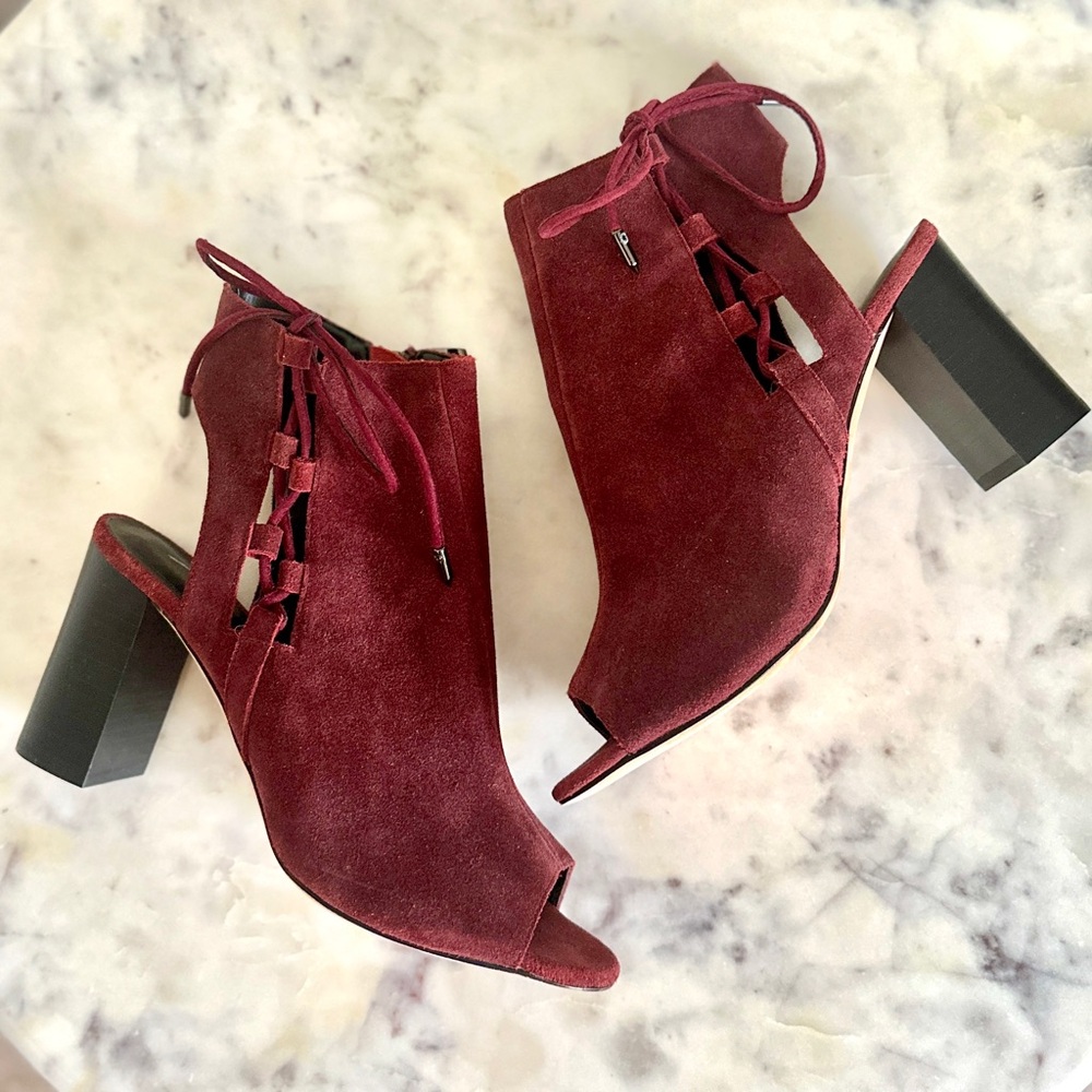 VANELI Peep Toe Ankle Boot